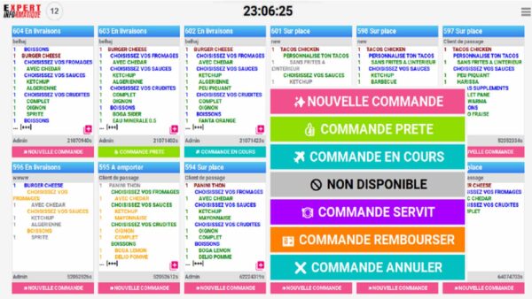 Logiciel pour Ecran de cuisine