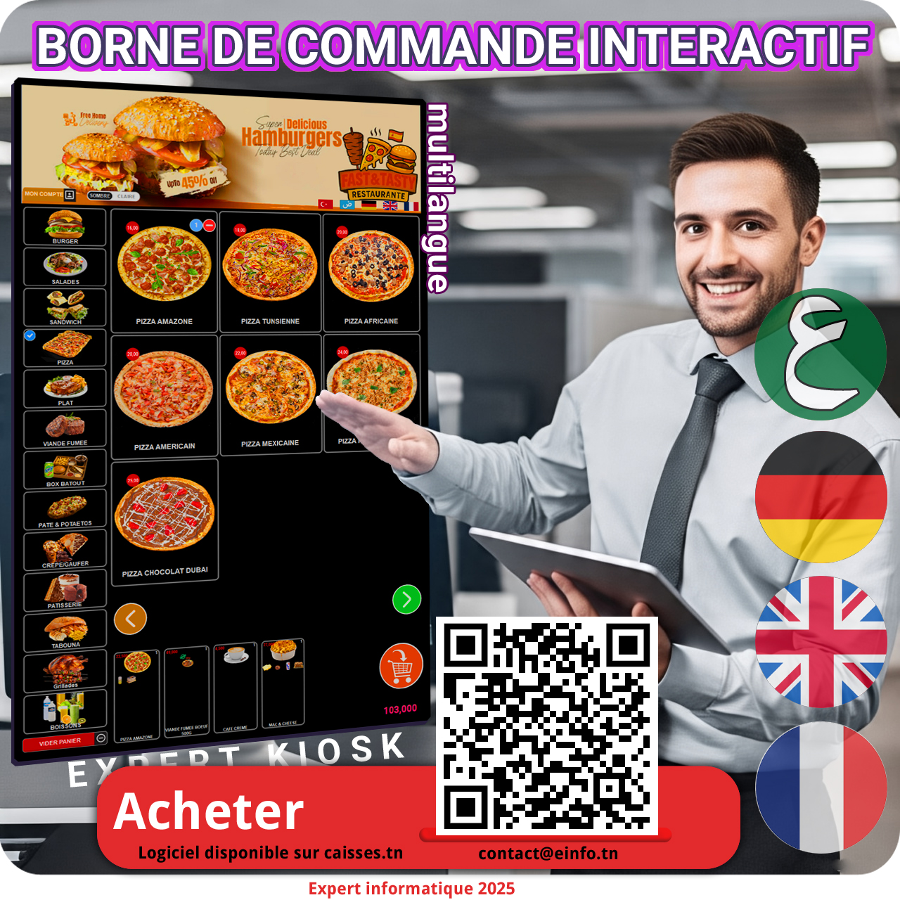 Borne de commande interactive